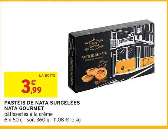 PASTÉIS DE NATA SURGELÉES NATA GOURMET