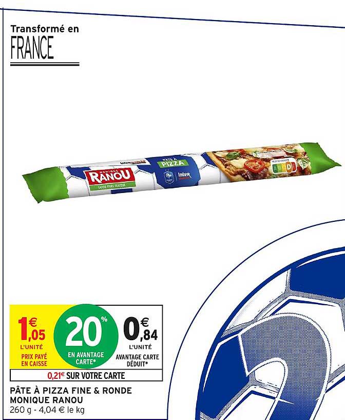 PÂTE À PIZZA FINE & RONDE MONIQUE RANOU