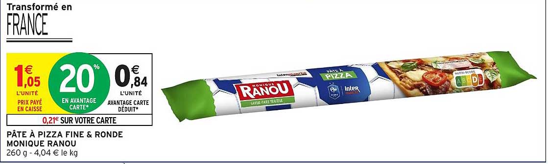 PÂTE À PIZZA FINE & RONDE MONIQUE RANOU