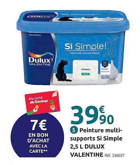 Peinture multi-supports Si Simple 2,5 L DULUX VALENTINE