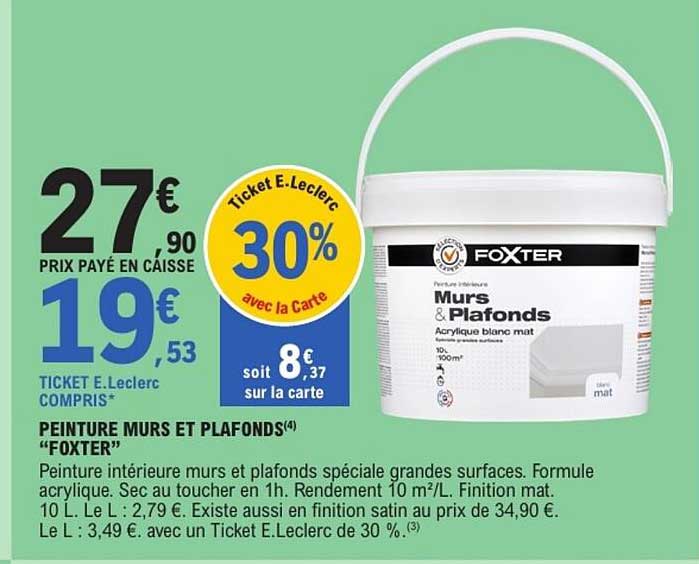 PEINTURE MURS ET PLAFONDS “FOXTER”