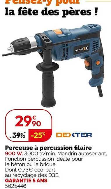 Perceuse à percussion filaire