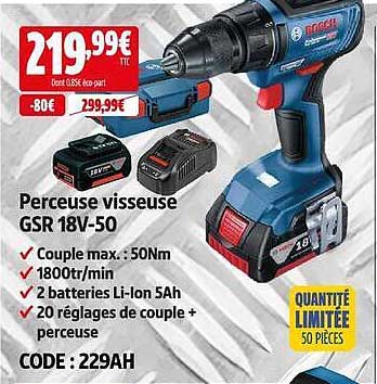 Perceuse visseuse GSR 18V-50