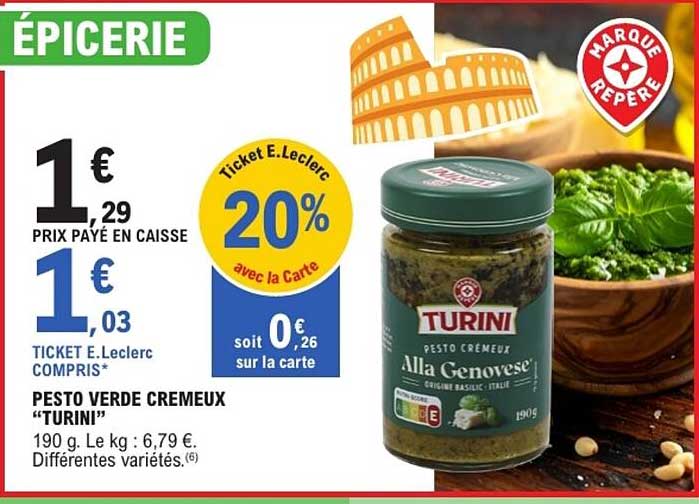 PESTO VERDE CREMEUX “TURINI”