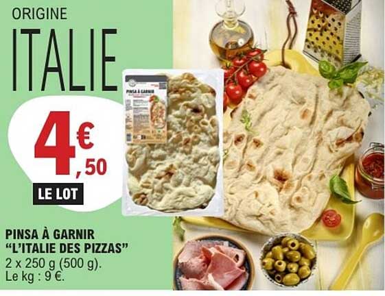 PINSA À GARNIR “L’ITALIE DES PIZZAS”