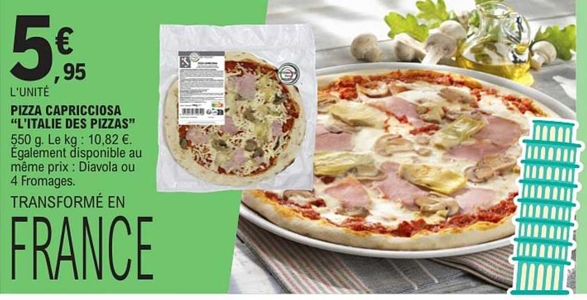 PIZZA CAPRICCIOSA “L’ITALIE DES PIZZAS”
