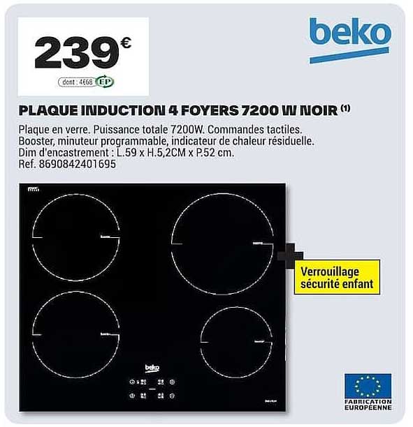 PLAQUE INDUCTION 4 FOYERS 7200 W NOIR (1)