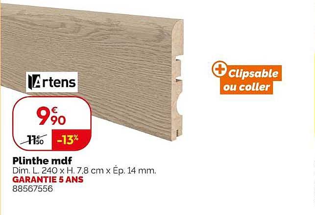 Plinthe mdf