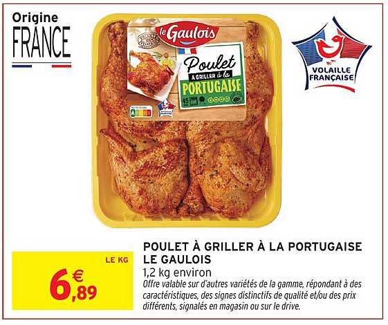 POULET À GRILLER À LA PORTUGAISE LE GAULOIS