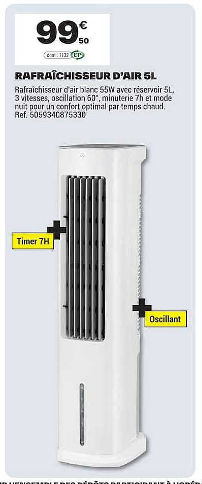RAFRAÎCHISSEUR D'AIR 5L