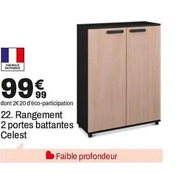 Rangement 2 portes battantes Celest