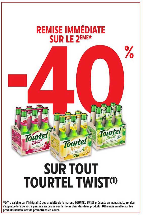 REMISE IMMÉDIATE SUR LE 2ÈME* -40% SUR TOUT TOर्टEL TWIST(1)