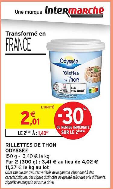 RILLETTES DE THON ODYSSÉE