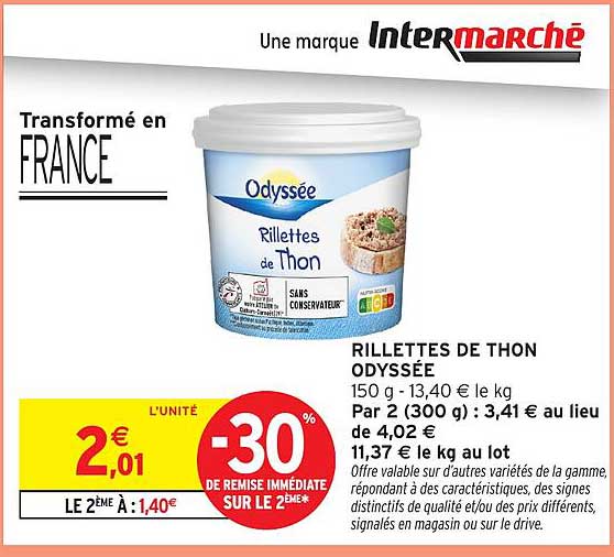 RILLETTES DE THON ODYSSÉE
