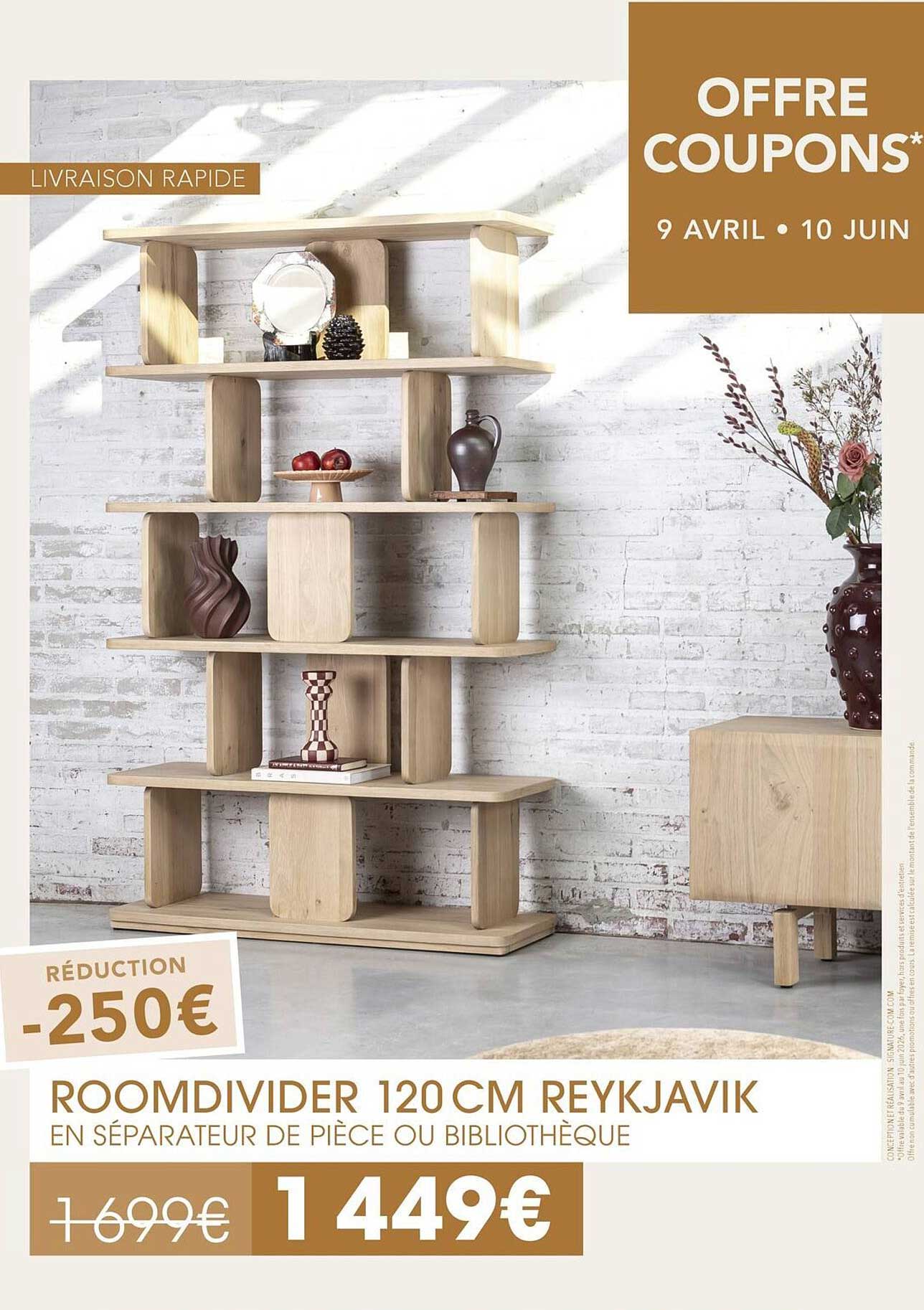 ROOMDIVIDER 120 CM REYKJAVIK