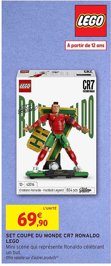 SET COUPE DU MONDE CR7 RONALDO LEGO
