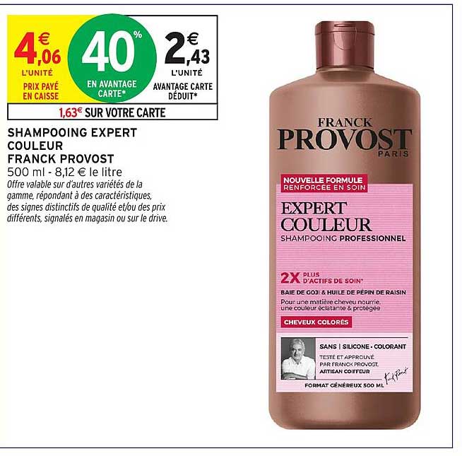 SHAMPOOING EXPERT COULEUR FRANCK PROVOST