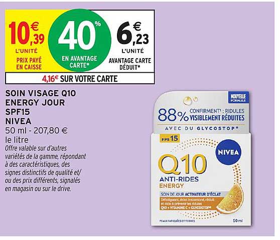 SOIN VISAGE Q10 ENERGY JOUR SPF15 NIVEA