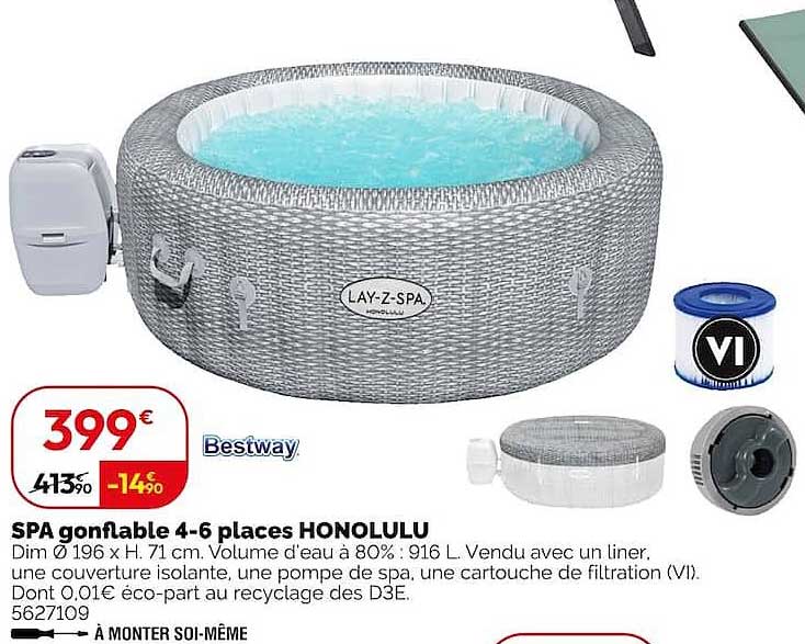SPA gonflable 4-6 places HONOLULU