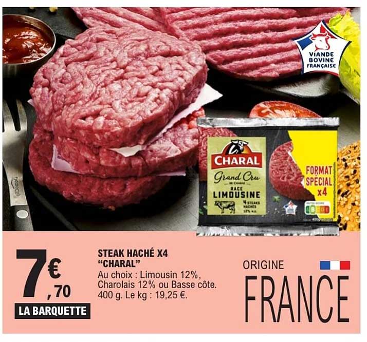 STEAK HACHÉ X4 “CHARAL”
