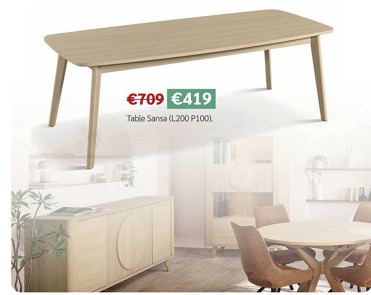 Table Sansa (L200 P100).