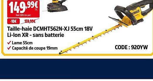 Taille-haie DCMHT562N-XJ 55cm 18V Li-Ion XR - sans batterie