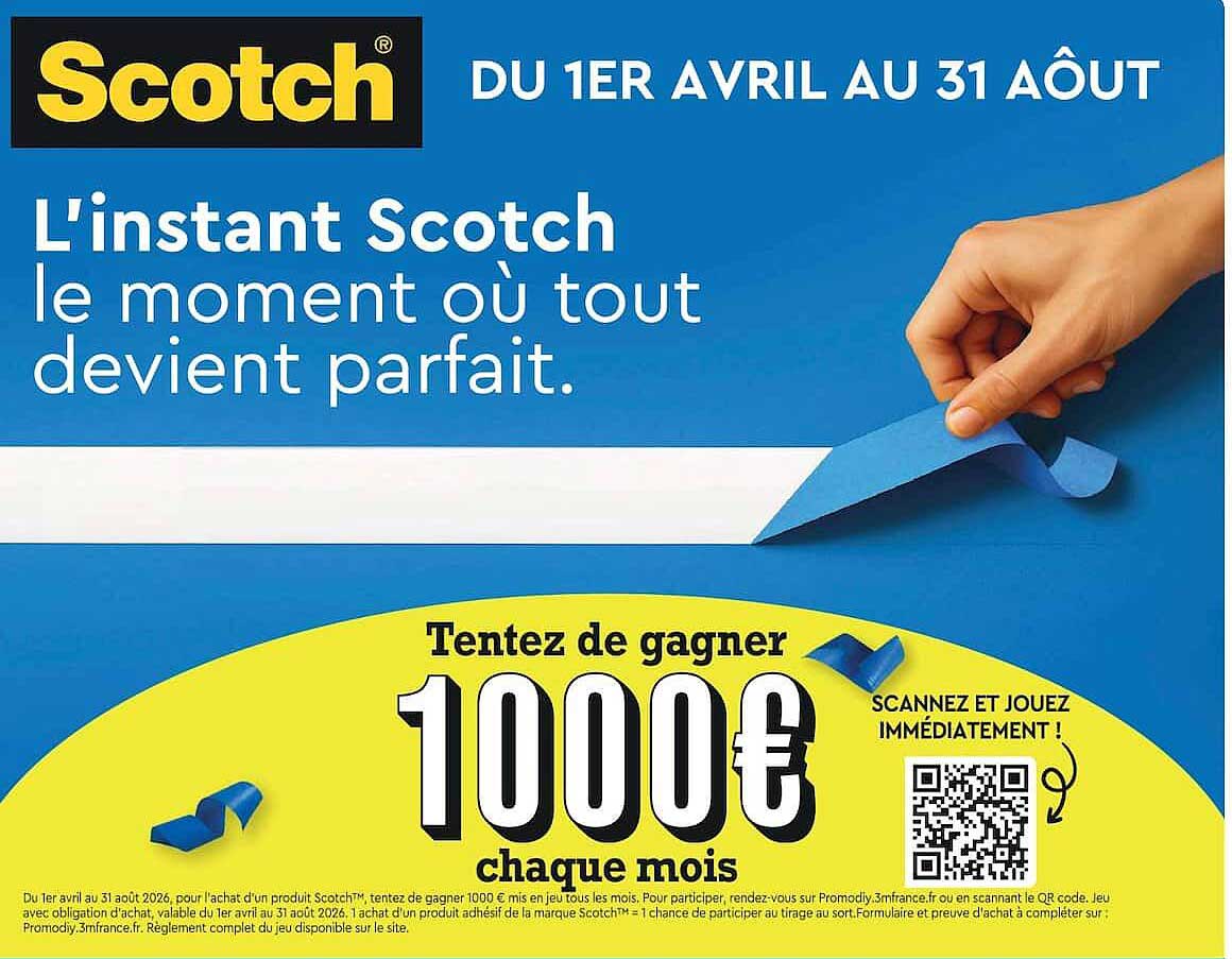 Tentez de gagner 1000€ chaque mois