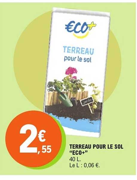 TERREAU POUR LE SOL “ECO+”