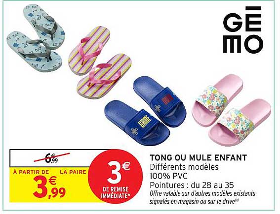 TONG OU MULE ENFANT