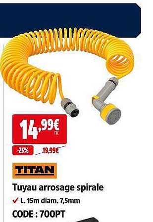Tuyau arrosage spirale