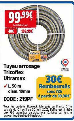 Tuyau arrosage Tricoflex Ultramax