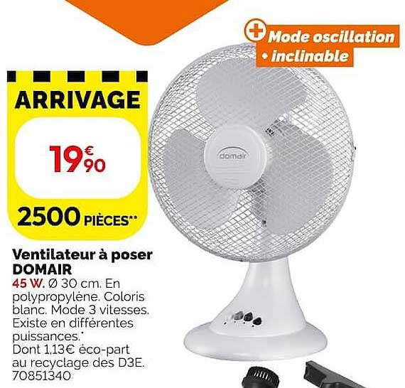 Ventilateur à poser DOMAIR