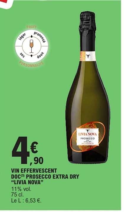 VIN EFFERVESCENT DOC(3) PROSECCO EXTRA DRY “LIVIA NOVA”