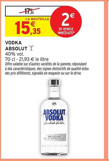 VODKA ABSOLUT