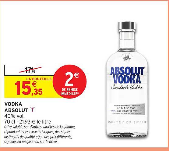 VODKA ABSOLUT