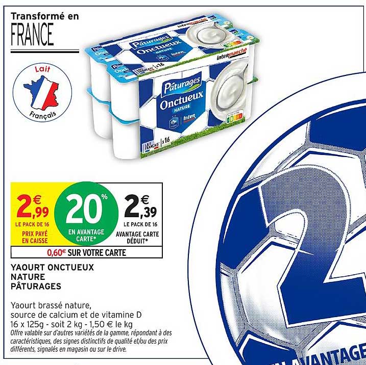 YAOURT ONCTUEUX NATURE PÂTURAGES