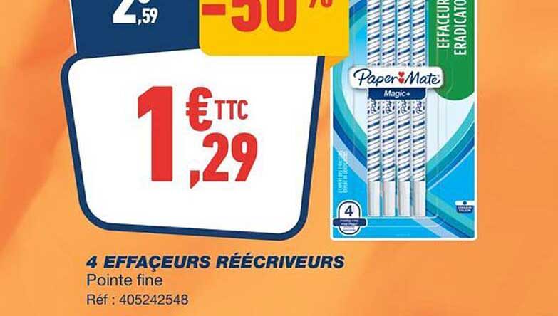 4 EFFACEURS RÉCRIVEURS