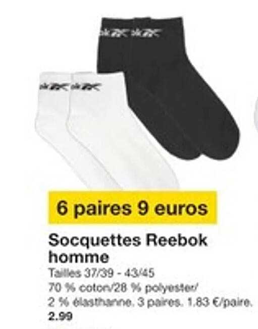 6 paires 9 euros