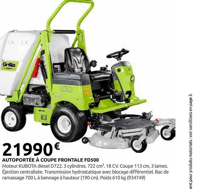 AUTOPORTÉE À COUPE FRONTALE FD500