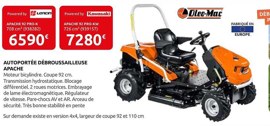 AUTOPORTÉE DÉBROUSSAILLEUSE APACHE