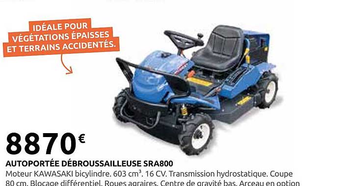 AUTOPORTÉE DÉBROUSSAILLEUSE SRA800