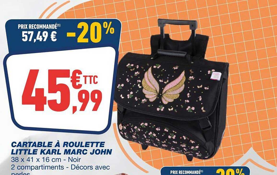 CARTABLE À ROULETTE LITTLE KARL MARC JOHN