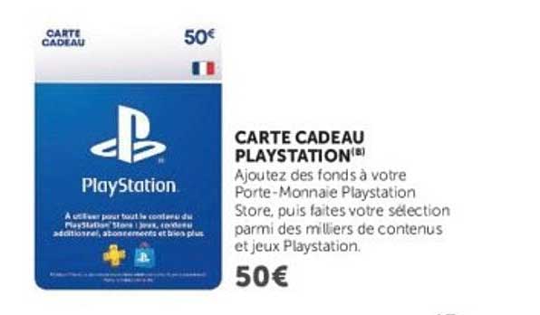 CARTE CADEAU PLAYSTATION®