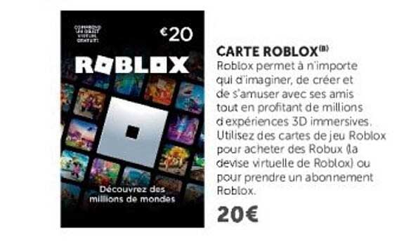 CARTE ROBLOX®