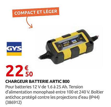 CHARGEUR BATTERIE ARTIC 800