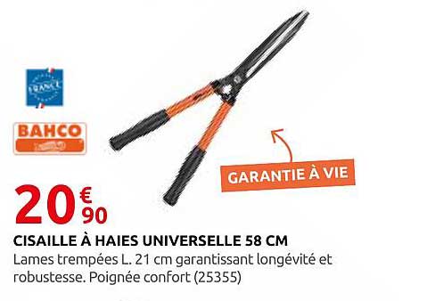 CISAILLE À HAIES UNIVERSELLE 58 CM