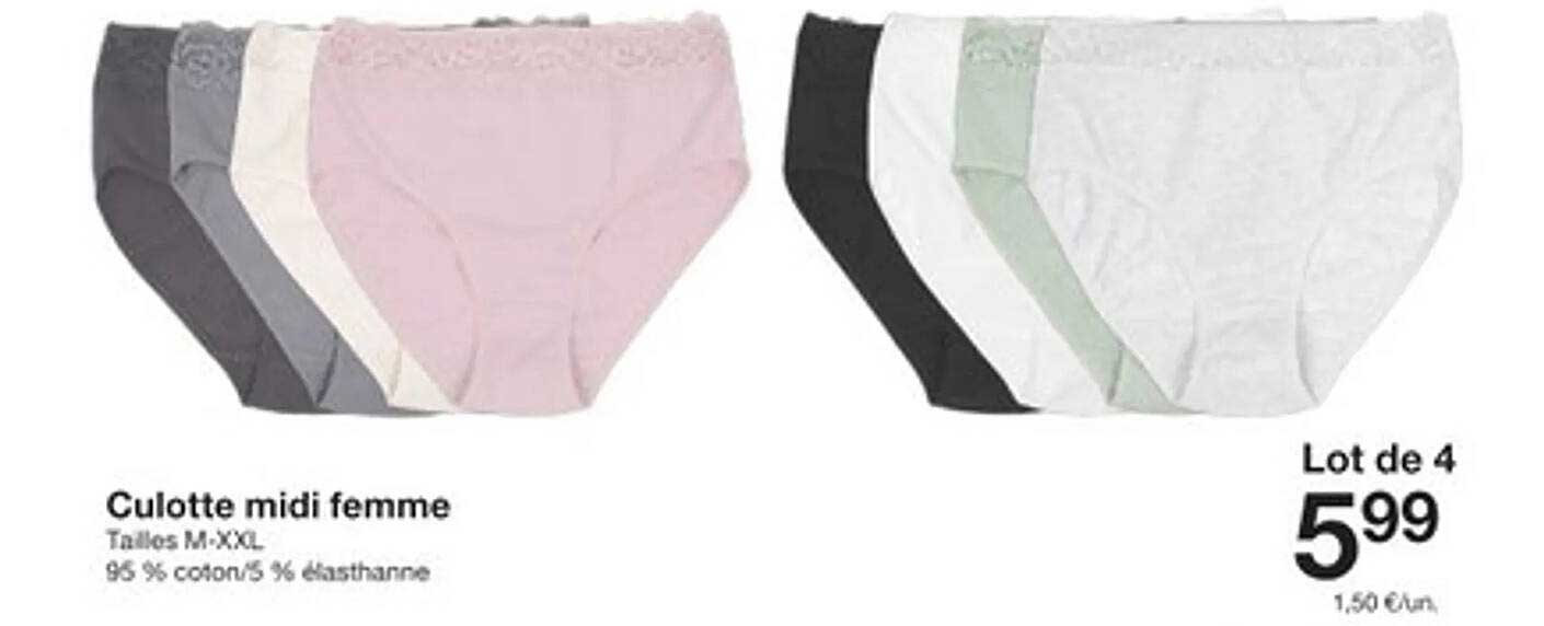 Culotte midi femme