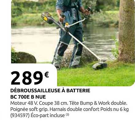 DÉBROUSSAILLEUSE À BATTERIE BC 700E B NUE