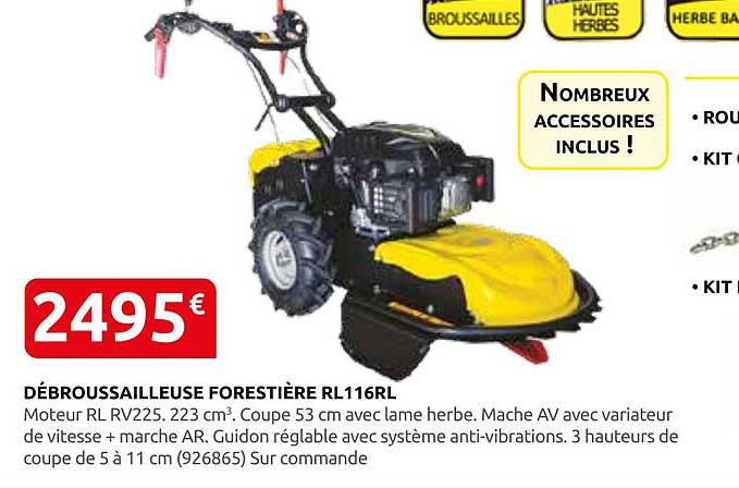 DÉBROUSSAILLEUSE FORESTIÈRE RL116RL