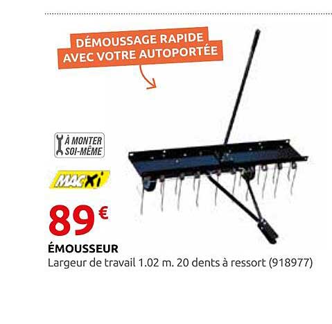 DÉMOUSSAGE RAPIDE AVEC VOTRE AUTOPORTÉE